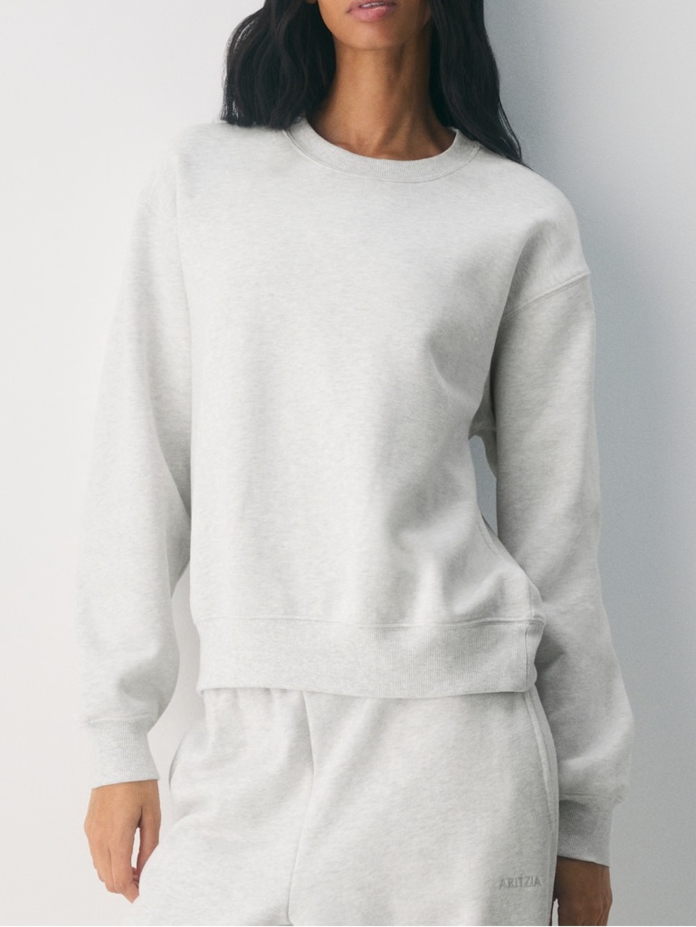 Aritzia Cozy Sweatfleece Perfect Crew Sweatshirt